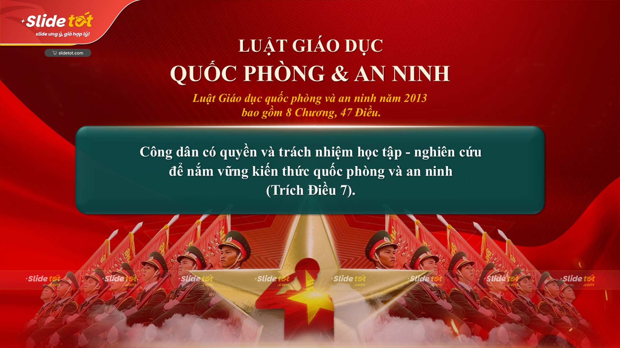 Mẫu Slide Luật Quốc phòng & An ninh Việt Nam 6 Mẫu Slide Luật Quốc phòng & An ninh Việt Nam - Ảnh 4