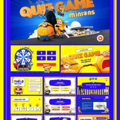 Alternative view of Mẫu Slide Minion Kẻ cắp mặt trăng - Despicable Me (Quiz Game Đố Vui)