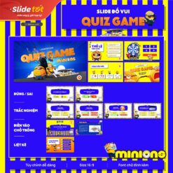 Mẫu Slide Minion Kẻ cắp mặt trăng - Despicable Me (Quiz Game Đố Vui)