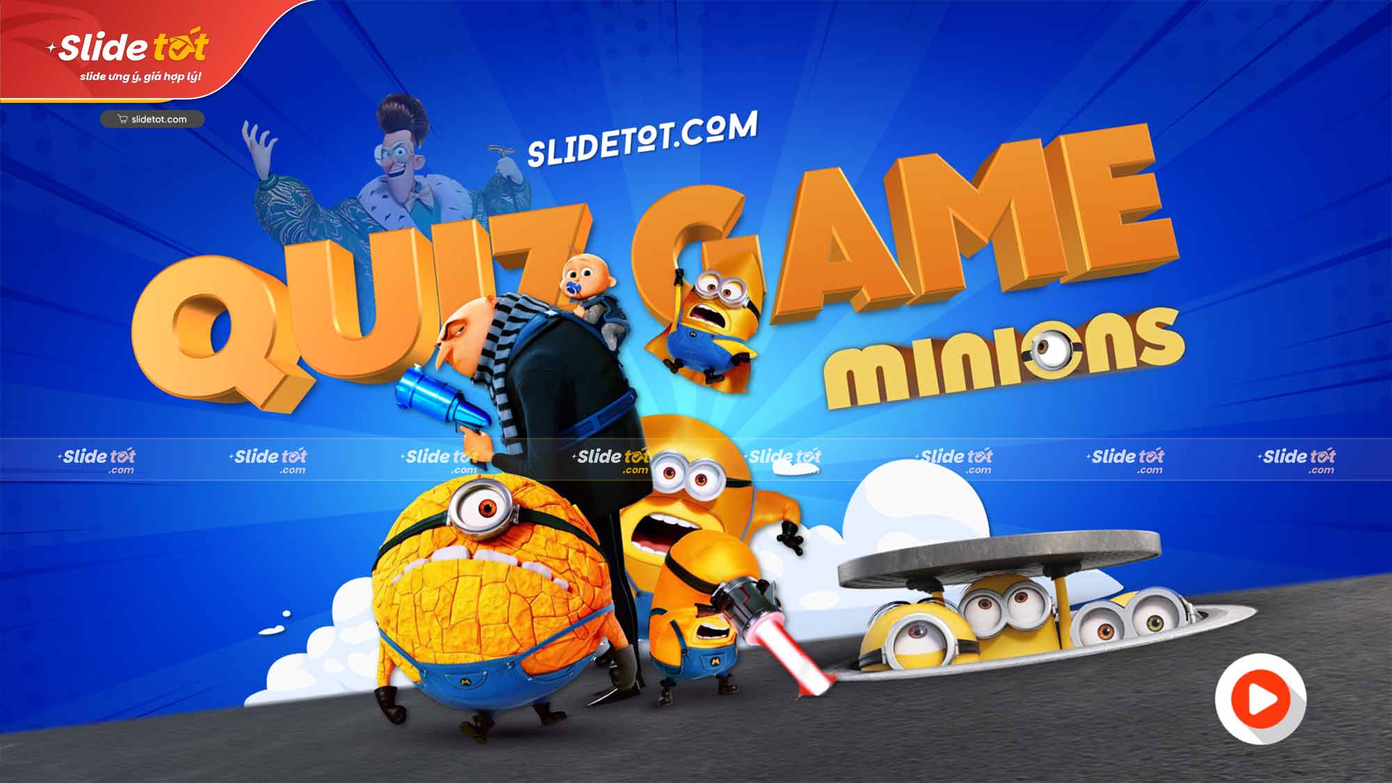 Mẫu Slide Minion Kẻ cắp mặt trăng - Despicable Me (Quiz Game Đố Vui) 5 Mẫu Slide Minion Kẻ cắp mặt trăng - Despicable Me (Quiz Game Đố Vui) - Ảnh 3