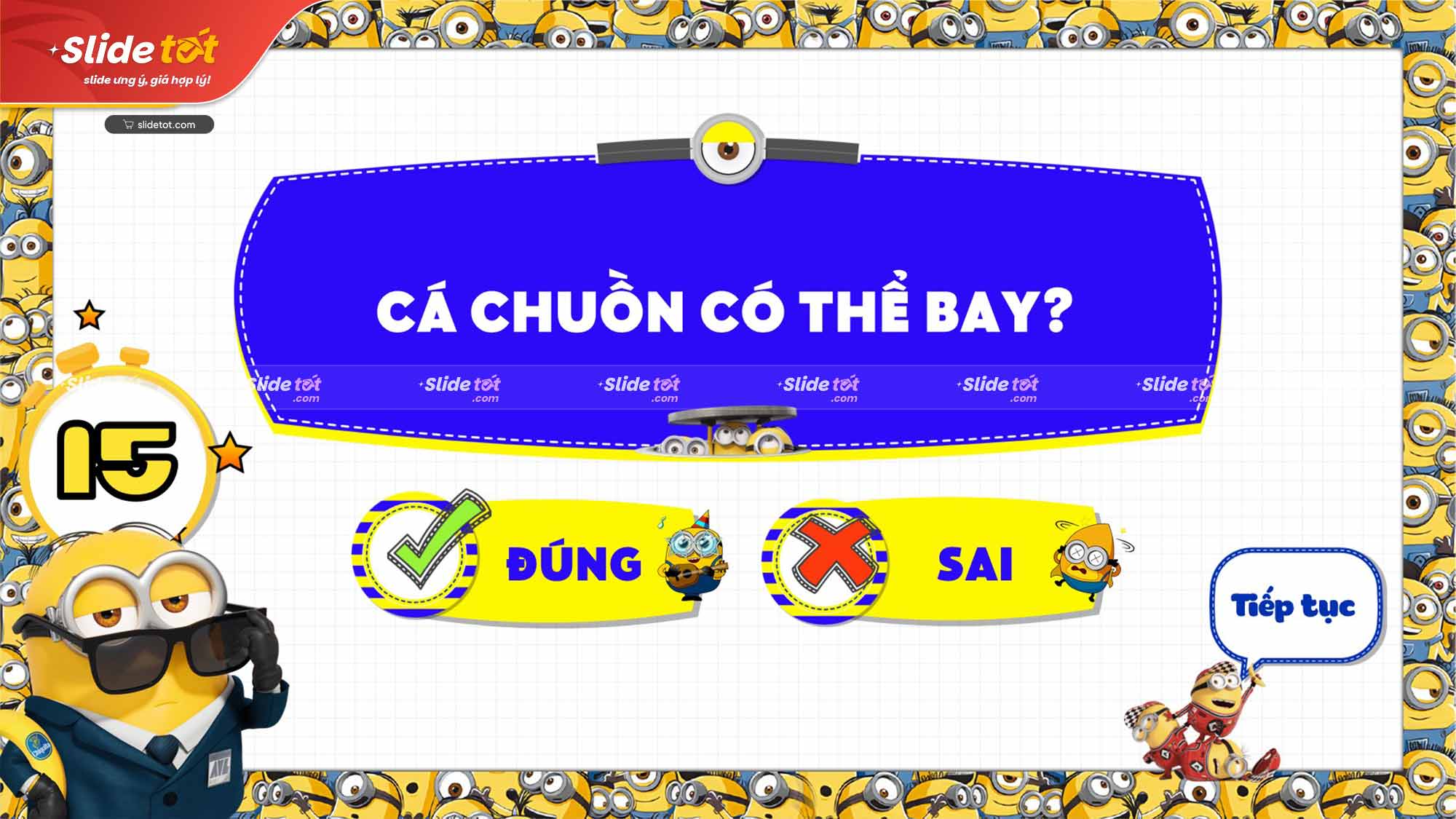 Mẫu Slide Minion Kẻ cắp mặt trăng - Despicable Me (Quiz Game Đố Vui) 8 Mẫu Slide Minion Kẻ cắp mặt trăng - Despicable Me (Quiz Game Đố Vui) - Ảnh 6