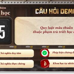 Alternative view of Mẫu Slide Trắc nghiệm Triết học Mác-Lenin (Ver2)
