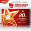 Mẫu Phông nền Backdrop Chào mừng ngày Quốc Khánh Việt Nam 2 mau phong nen backdrop chao mung ngay quoc khanh viet nam slidetot 1