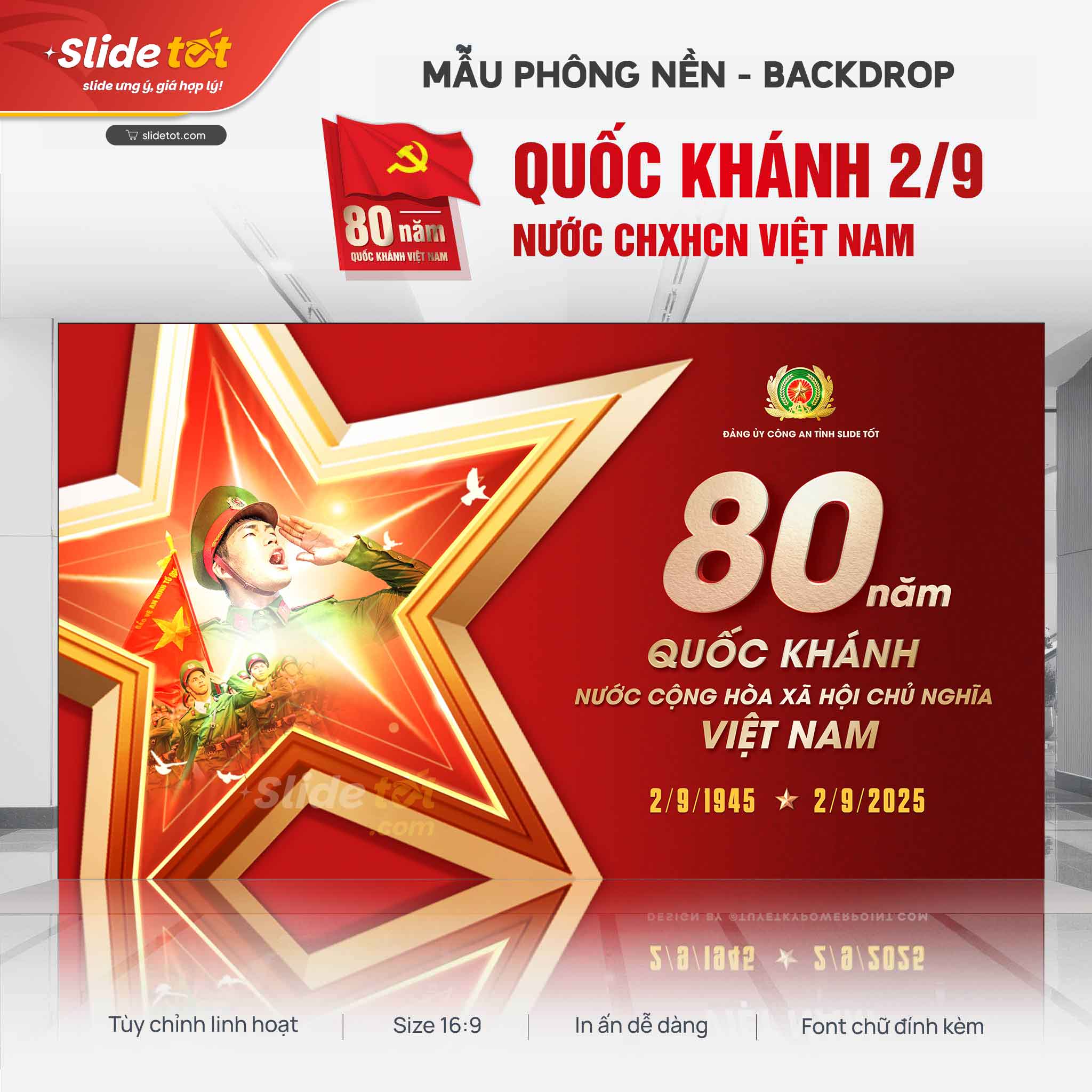 Mẫu Phông nền Backdrop Chào mừng ngày Quốc Khánh Việt Nam 3 Mẫu Phông nền Backdrop Chào mừng ngày Quốc Khánh Việt Nam
