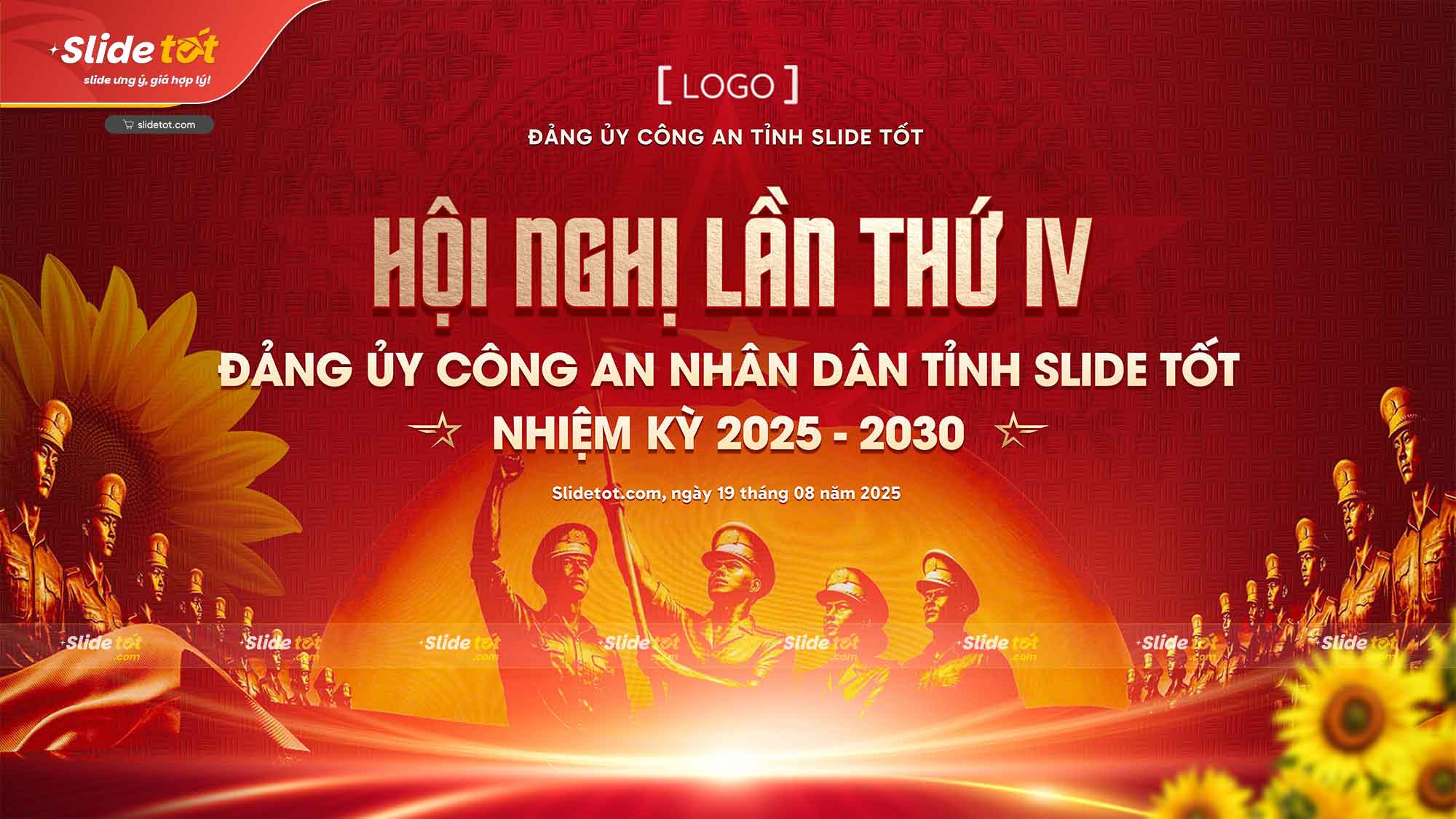 Mẫu Phông nền Backdrop Hội nghị Đảng ủy CAND 4 Mẫu Phông nền Backdrop Hội nghị Đảng ủy CAND - Ảnh 2