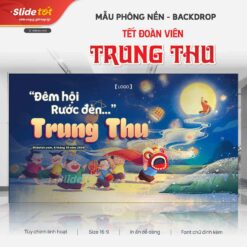 Mẫu Phông nền Backdrop Tết Trung Thu