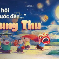 Alternative view of Mẫu Phông nền Backdrop Tết Trung Thu