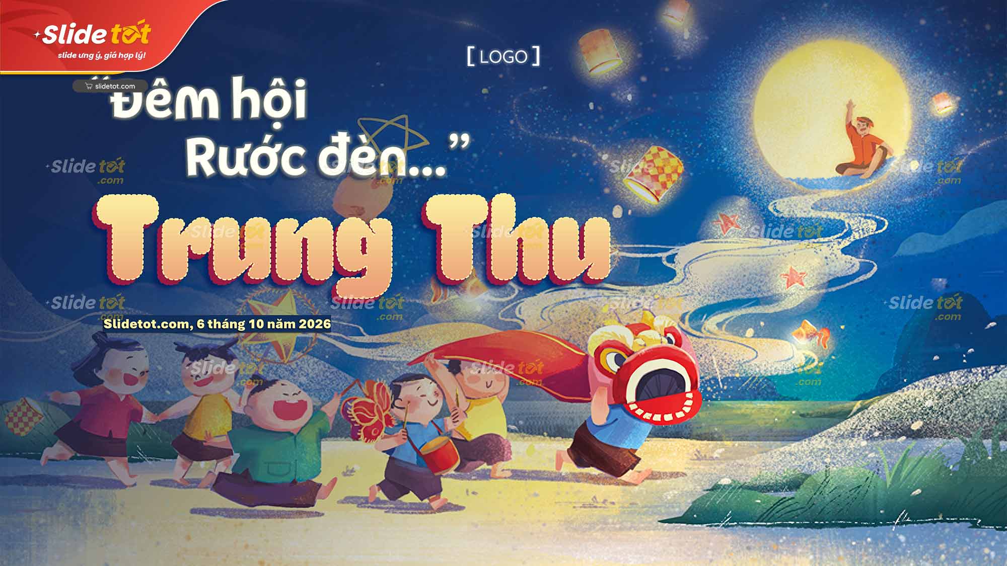 Mẫu Phông nền Backdrop Tết Trung Thu 4 Mẫu Phông nền Backdrop Tết Trung Thu - Ảnh 2