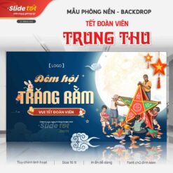 Mẫu Phông nền Backdrop Tết Trung Thu