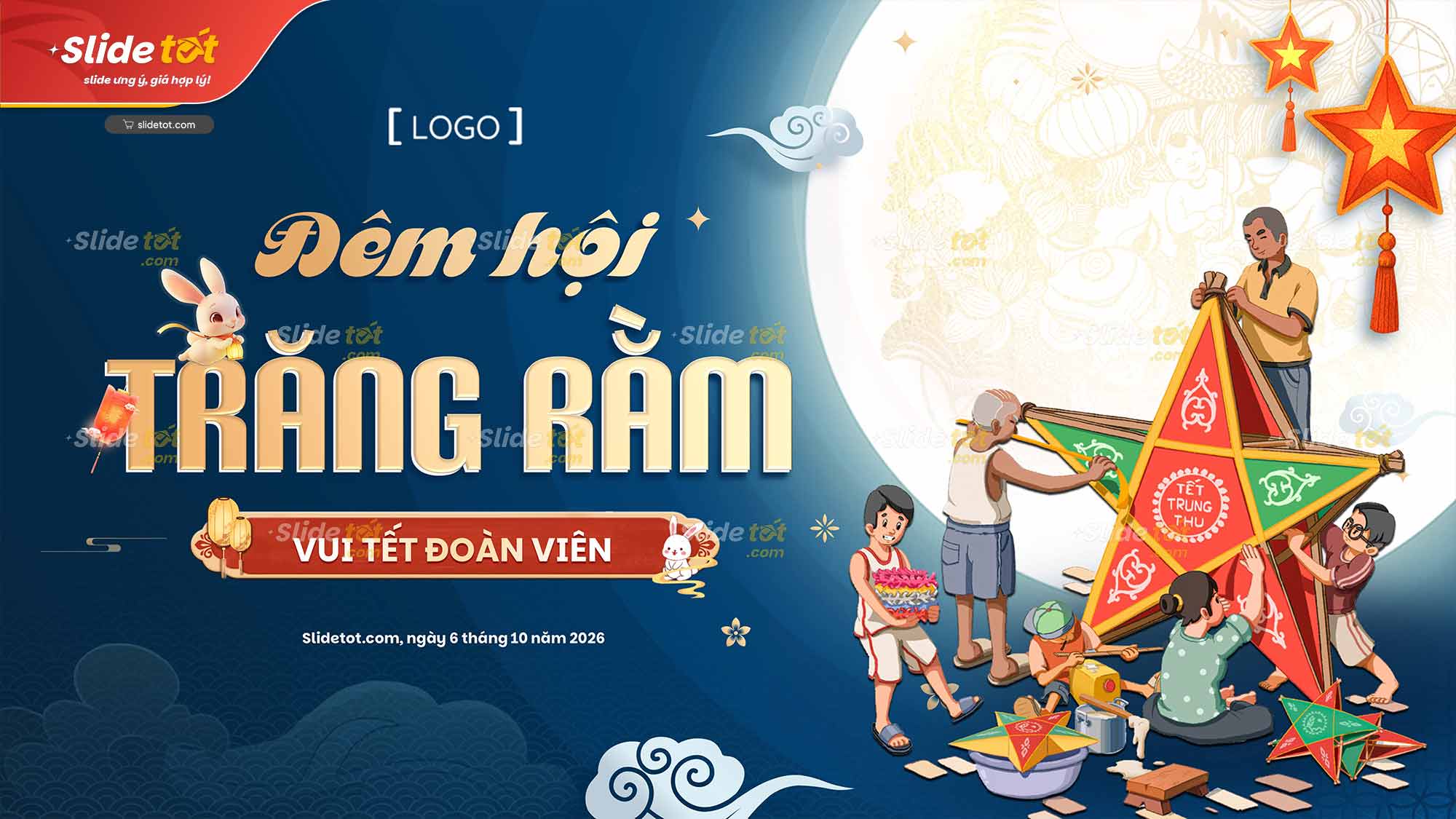 Mẫu Phông nền Backdrop Tết Trung Thu 4 Mẫu Phông nền Backdrop Tết Trung Thu - Ảnh 2