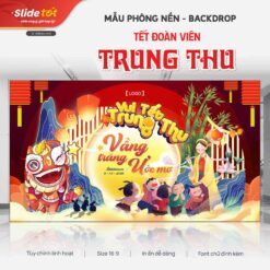 Mẫu Phông nền Backdrop Tết Trung Thu