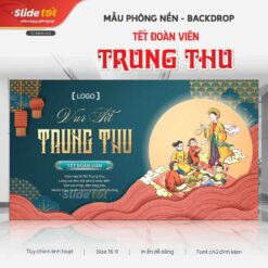Mẫu Phông nền Backdrop Tết Trung Thu