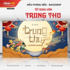 Mẫu Phông nền Backdrop Tết Trung Thu
