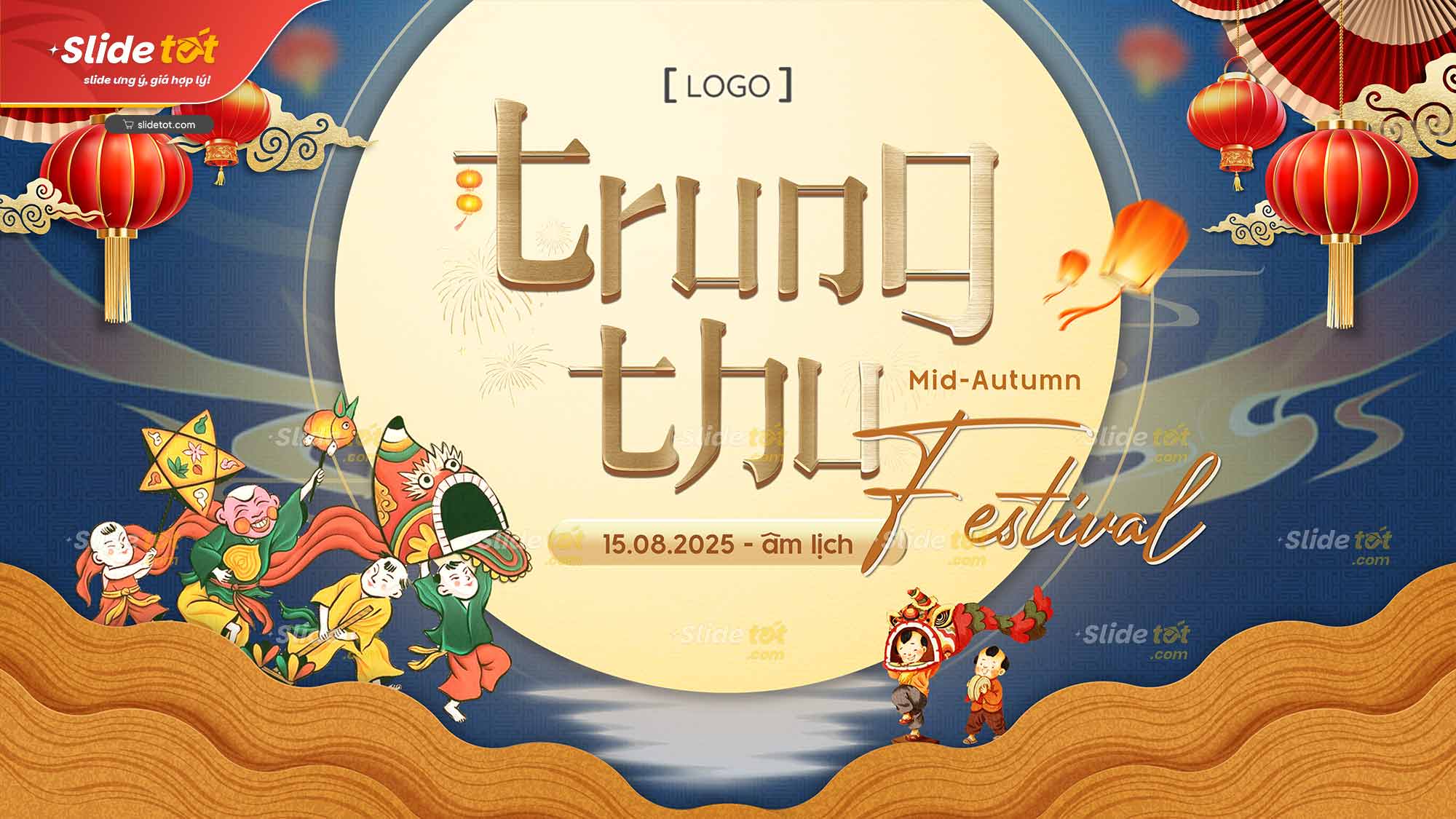 Mẫu Phông nền Backdrop Tết Trung Thu 4 Mẫu Phông nền Backdrop Tết Trung Thu - Ảnh 2