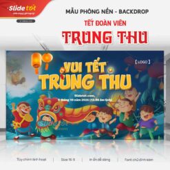 Mẫu Phông nền Backdrop Tết Trung Thu