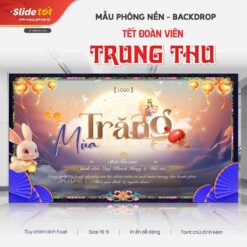 Mẫu Phông nền Backdrop Tết Trung Thu