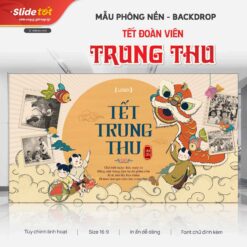 Mẫu Phông nền Backdrop Tết Trung Thu