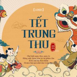 Alternative view of Mẫu Phông nền Backdrop Tết Trung Thu