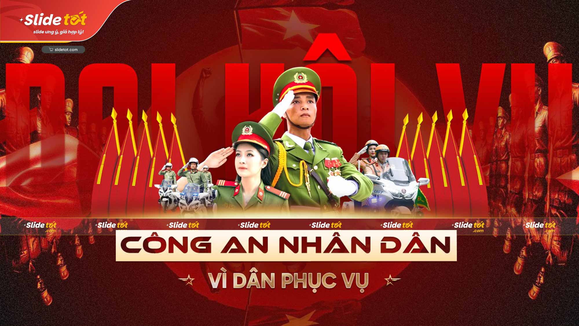Mẫu Slide Đại hội Đảng Bộ Công an Nhân dân 6 Mẫu Slide Đại hội Đảng Bộ Công an Nhân dân - Ảnh 4