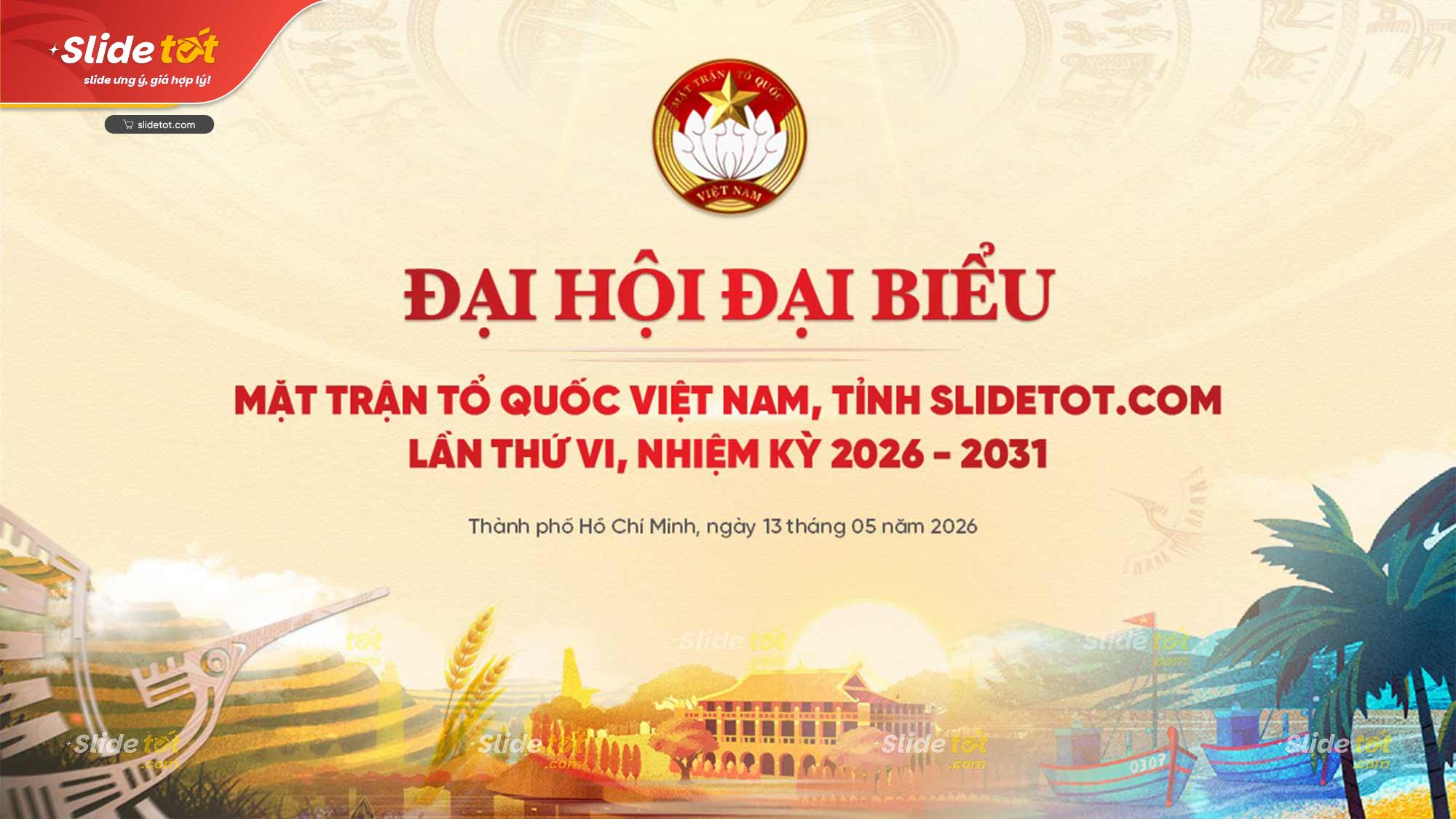 Mẫu Slide Đại hội Mặt trận tổ quốc Việt Nam 4 Mẫu Slide Đại hội Mặt trận tổ quốc Việt Nam - Ảnh 3