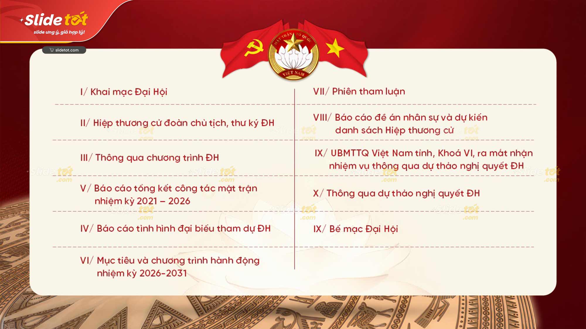 Mẫu Slide Đại hội Mặt trận tổ quốc Việt Nam 5 Mẫu Slide Đại hội Mặt trận tổ quốc Việt Nam - Ảnh 4